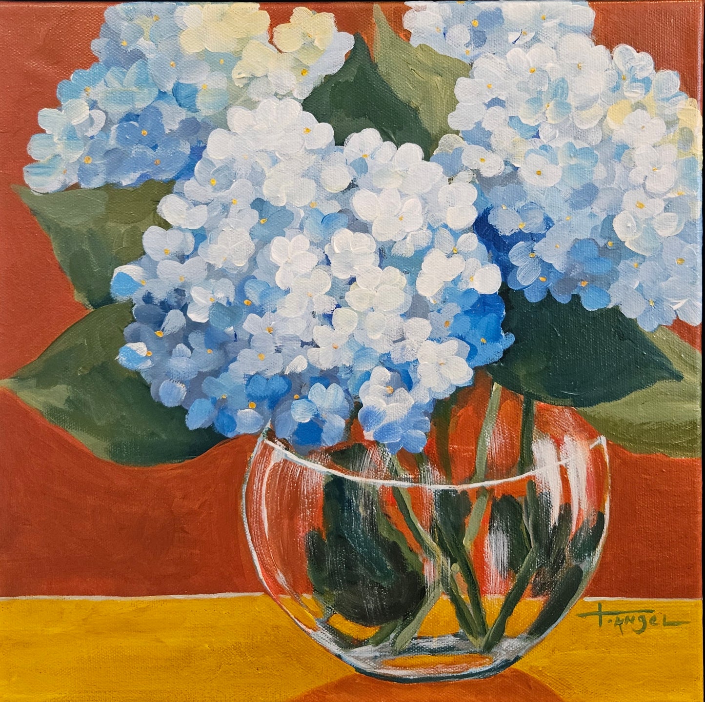 Symphony of Blue | Original Painting 12x12x1.25"