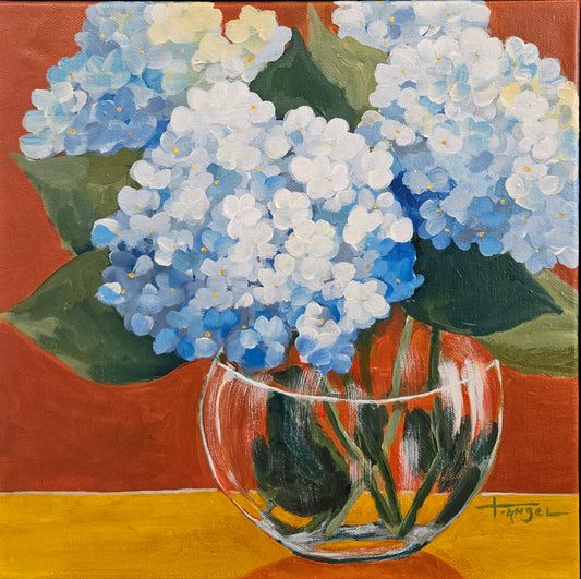 Symphony of Blue | Original Painting 12x12x1.25"