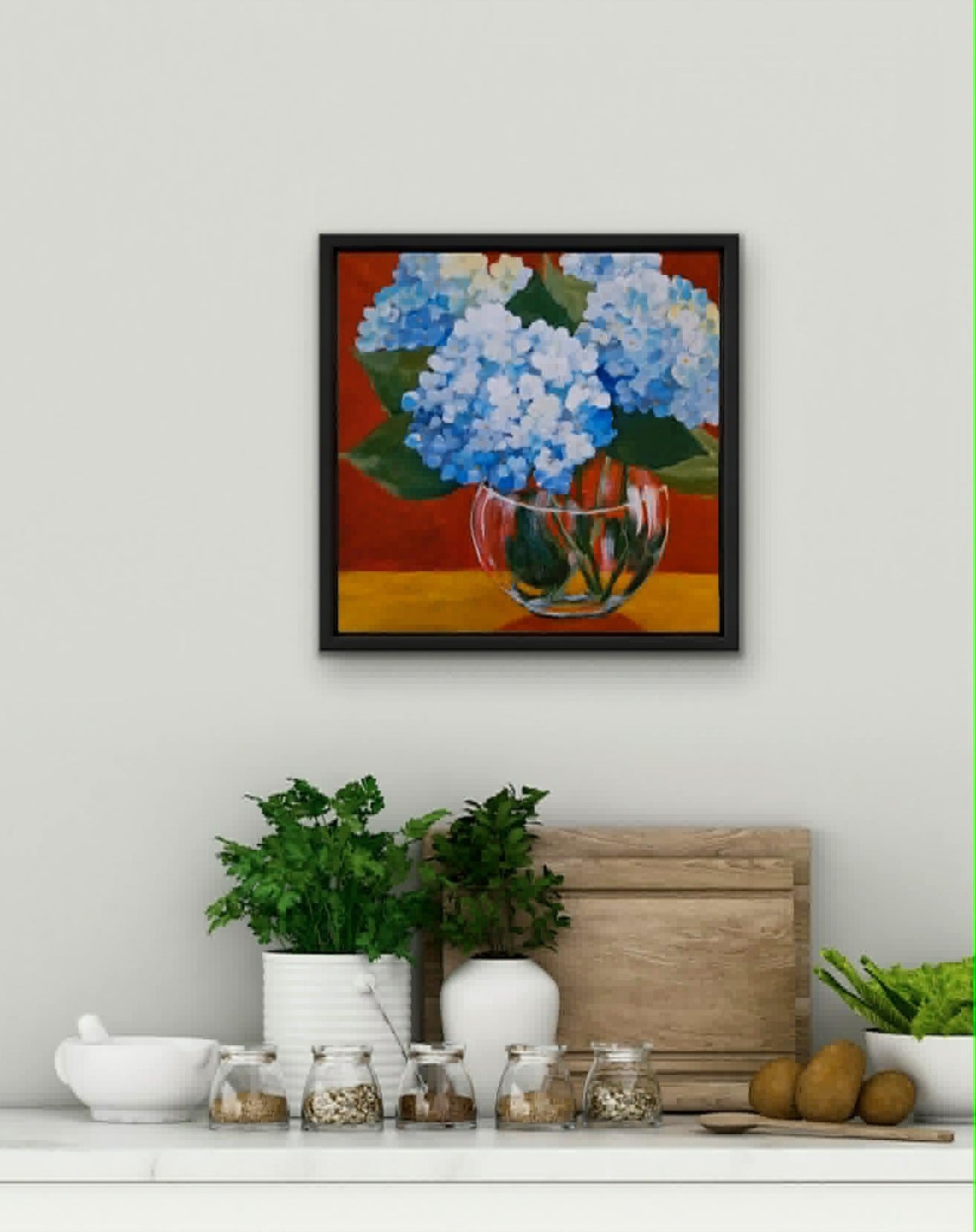 Symphony of Blue | Original Painting 12x12x1.25"