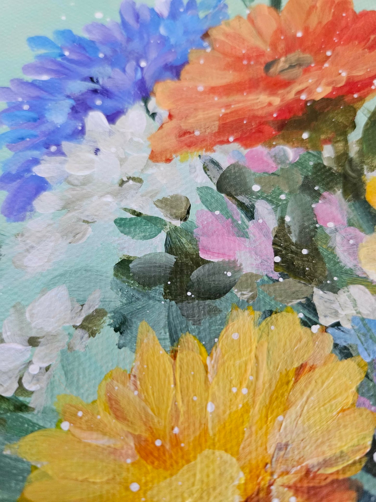 Wildflowers | Original Painting | 12x12x1.25"