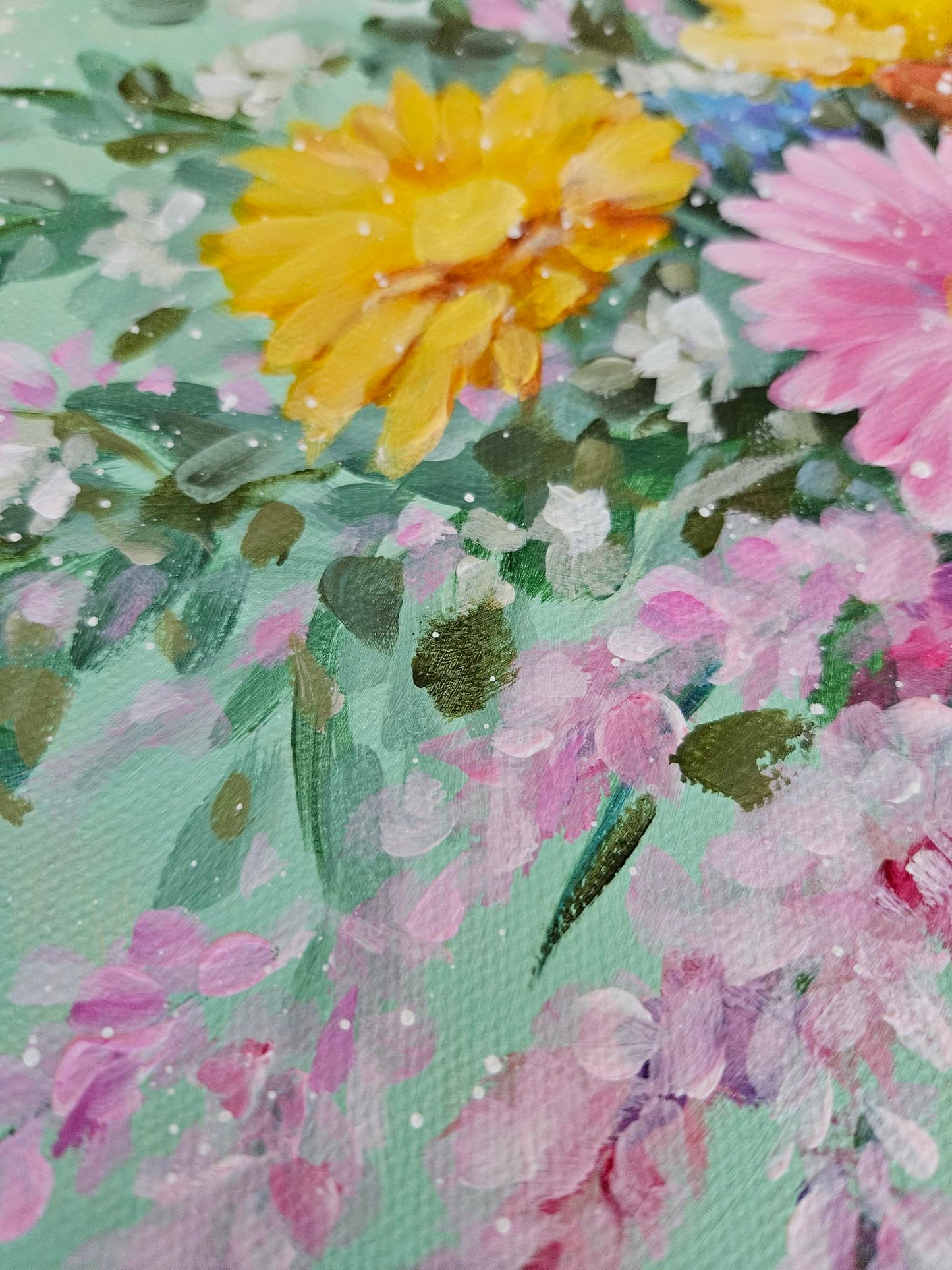 Wildflowers | Original Painting | 12x12x1.25"