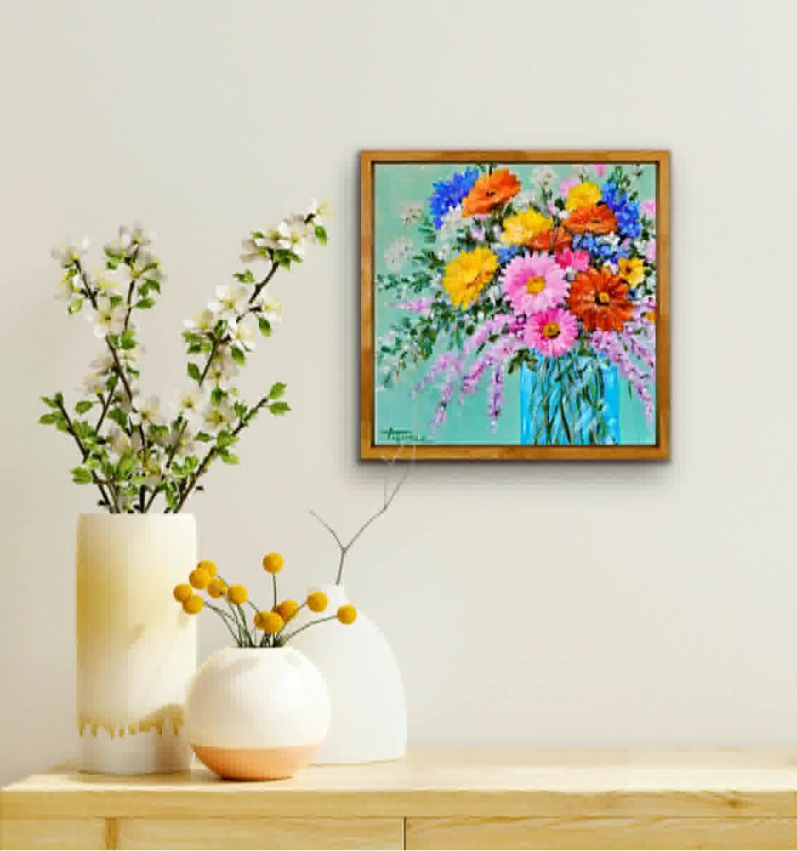 Wildflowers | Original Painting | 12x12x1.25"
