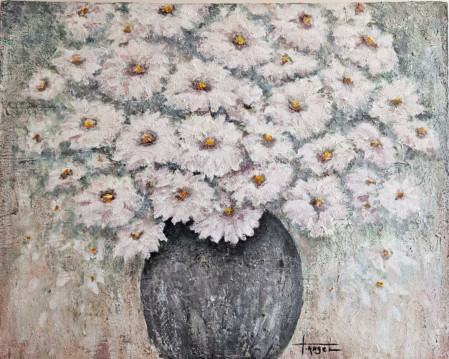 Soft Daisies | Original Painting